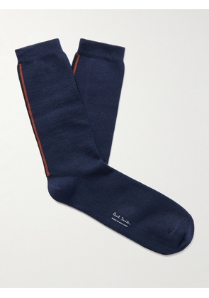 Paul Smith - Artist Stripe Cotton-Blend Socks - Men - Blue