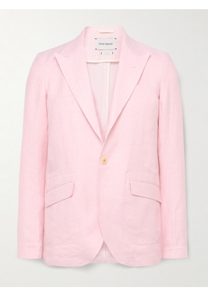 Oliver Spencer - Wyndhams Unstructured Linen Suit Jacket - Men - Pink - UK/US 36