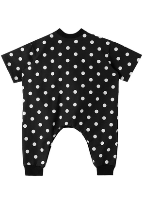 même. SSENSE Exclusive Baby Black & White Block Jumpsuit