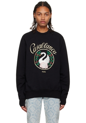 Casablanca Black 'Emblem De Cygne' Sweatshirt