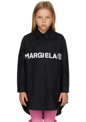 MM6 Maison Margiela Kids Black Printed Shirt