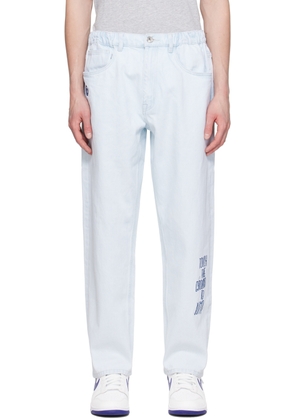 AAPE by A Bathing Ape Blue Drawstring Jeans