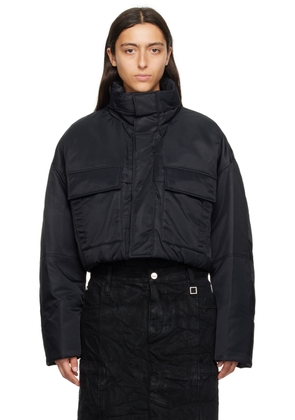 WOOYOUNGMI Black Cropped Down Jacket