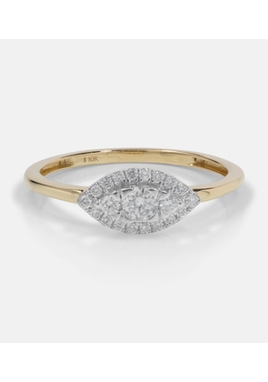 Stone and Strand Muse 10kt gold ring with diamonds