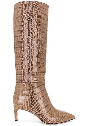 Paris Texas Stiletto Boot 60 in Taupe - Taupe. Size 36 (also in 37.5).