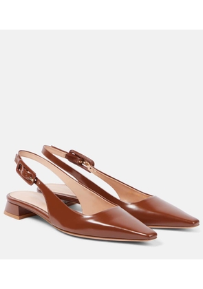 Gianvito Rossi Patent leather slingback flats