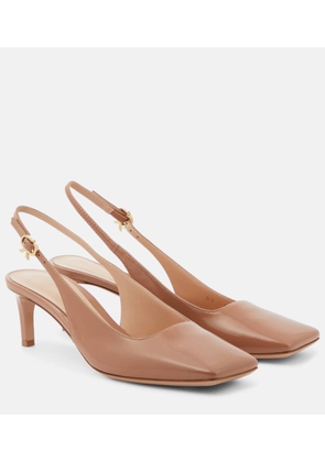 Gianvito Rossi Patent leather slingback pumps