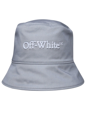 Off-White Bookish Drill Logo Embroidered Bucket Hat