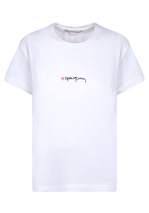 Stella Mccartney Iconic Embroidery Logo White T-Shirt