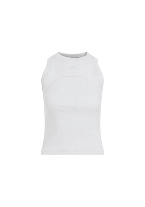 Off-White Logo Embroidered Sleeveless Top