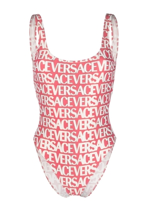 Versace Allover logo-print swimsuit - Pink