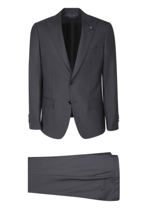 Lardini Stretch Fabric Black Suit