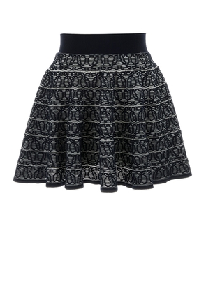 Loewe Embroidered Cotton Blend Skirt