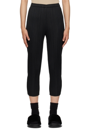 PLEATS PLEASE ISSEY MIYAKE Black Monthly Colors December Trousers
