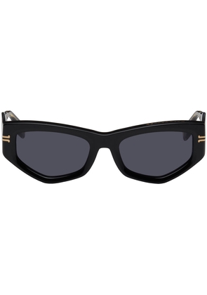 Marc Jacobs Black 'The Icon' Rectanglar Sunglasses