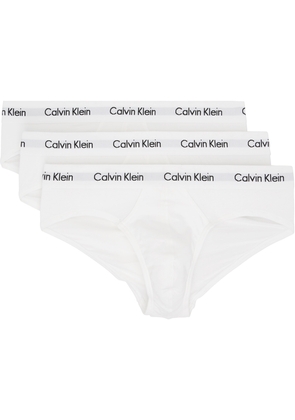 Calvin Klein Underwear Three-Pack White Hip Briefs