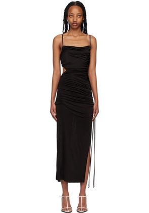 BEC + BRIDGE Black Ariel Asymmetrical Maxi Dress