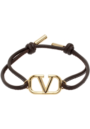Valentino Garavani Brown VLogo Signature Bracelet