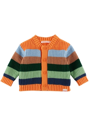 TINYCOTTONS Baby Multicolor Stripes Cardigan