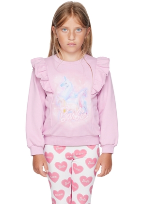 FLAKIKI SSENSE Exclusive Kids Purple Barbie Unicorn Sweatshirt