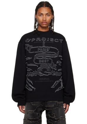 Y/Project Black Graphic Sweatshirt