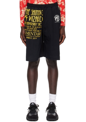 Marine Serre Black Regenerated T-Shirt Shorts