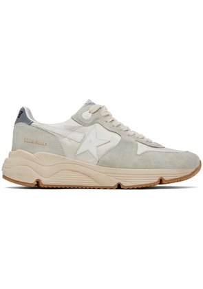 Golden Goose Gray & Off-White Running Sole Sneakers
