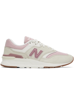 New Balance Pink & Beige 997H Sneakers