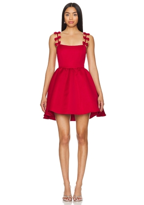 ELLIATT x REVOLVE Enchantment Bow Dress in Red. Size M, S, XL, XS.