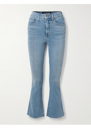 Veronica Beard - Carolina Cropped High-rise Flared Jeans - Blue - 23,24,25,26,27,28,29,30,31,32