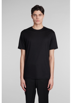 Giorgio Armani T-Shirt In Black Cotton