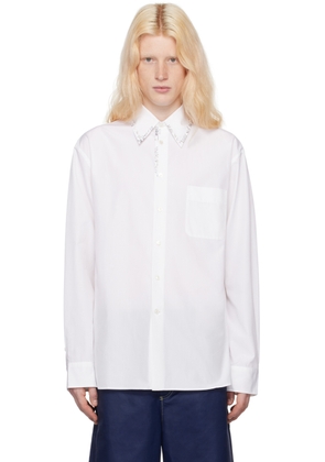 Marni White Beaded Shirt