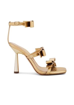 GIA BORGHINI x REVOLVE Adaline Sandal in Metallic Gold. Size 36.5, 37.5, 38, 39, 39.5, 40, 41.