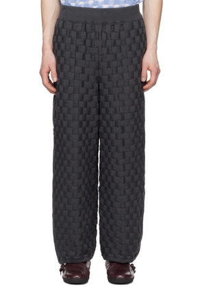 Isa Boulder SSENSE Exclusive Gray Chess Trousers