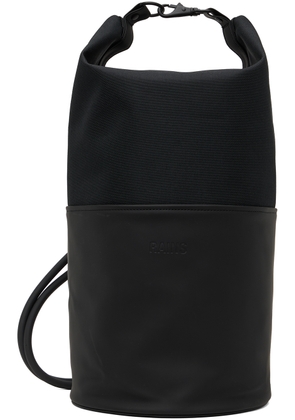 RAINS Black Mini Bucket Sling Bag