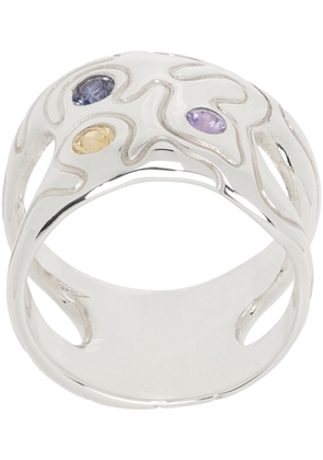 octi Silver Globe Ring