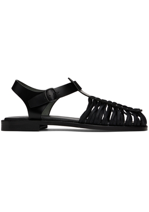 HEREU Black Alaro Sandals
