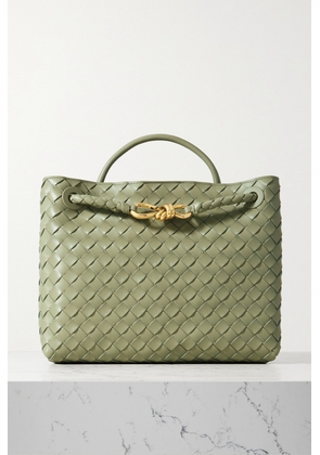 Bottega Veneta - Andiamo Medium Embellished Intrecciato Leather Tote - Green - One size