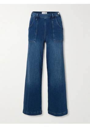 FRAME - Francoise High-rise Wide-leg Jeans - Blue - 23,24,25,26,27,28,29,30,31,32