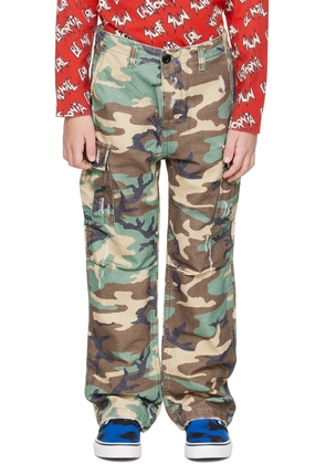 ERL Kids Khaki Camouflage Trousers