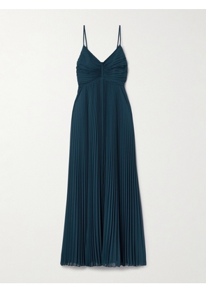 Diane von Furstenberg - Ima Plissé Recycled-crepe Maxi Dress - Blue - US0,US2,US4,US6,US8,US10,US12,US14