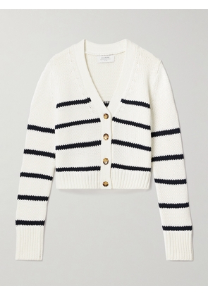 La Ligne - Mini Marina Striped Cotton Cardigan - Cream - xx small,x small,small,medium,large,x large