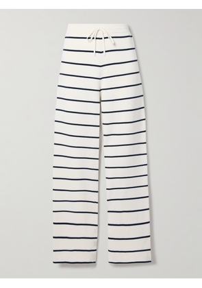 La Ligne - Striped Cotton Wide-leg Pants - Cream - xx small,x small,small,medium,large,x large