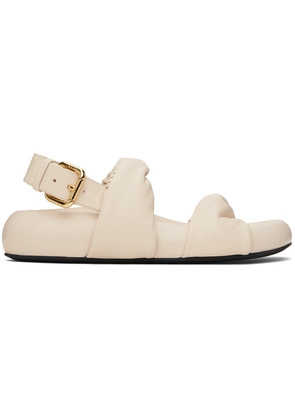Marni Off-White Back Buckle Sandals