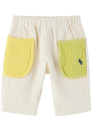 Bobo Choses Baby Off-White Color Block Lounge Pants