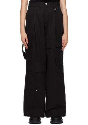 WOOYOUNGMI Black Carpenter Trousers