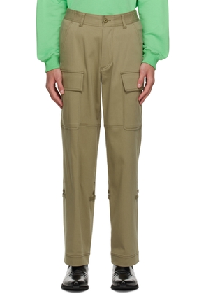 Kijun SSENSE Exclusive Khaki Paneled Cargo Pants