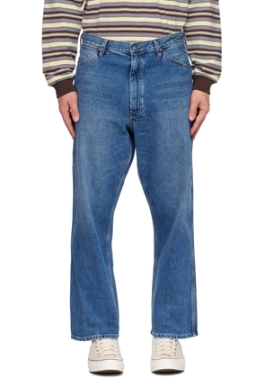 BEAMS PLUS Blue Faded Jeans