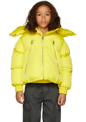 MM6 Maison Margiela Kids Yellow Zip Jacket