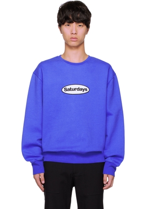 Saturdays NYC Blue Bowery Sweatshirt